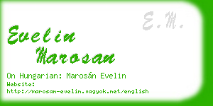evelin marosan business card
