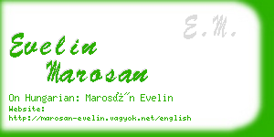 evelin marosan business card